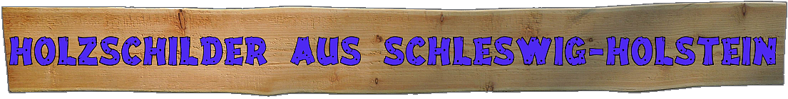 Holzschild
